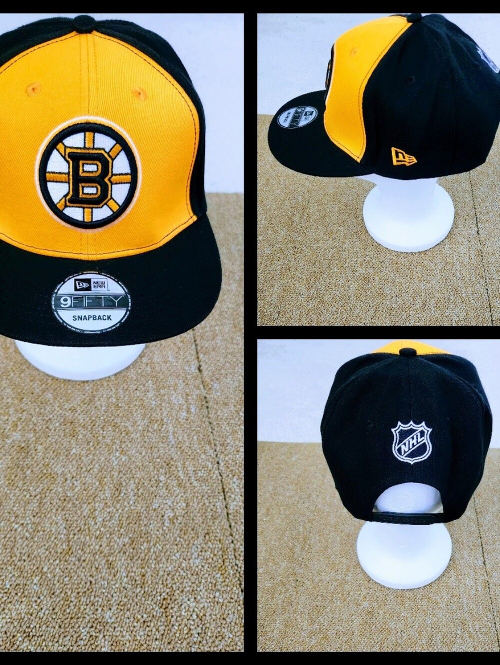 BOSTON BRUINS NHL HOCKEY SNAPBACK HAT.